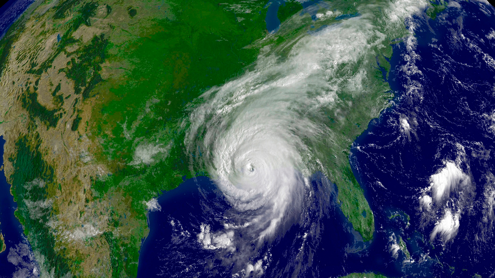 Satellite View of Hurricane Forming